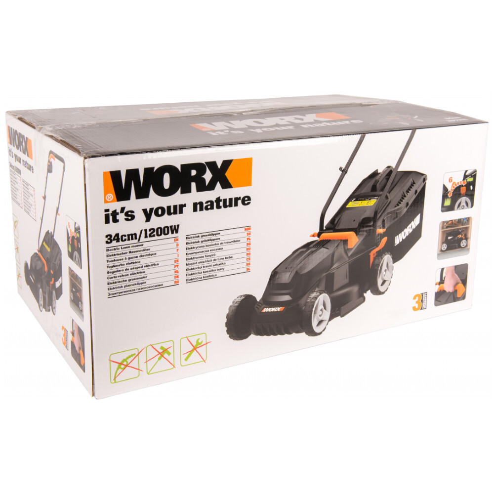 Газонокосилка WORX WG713E электрическая