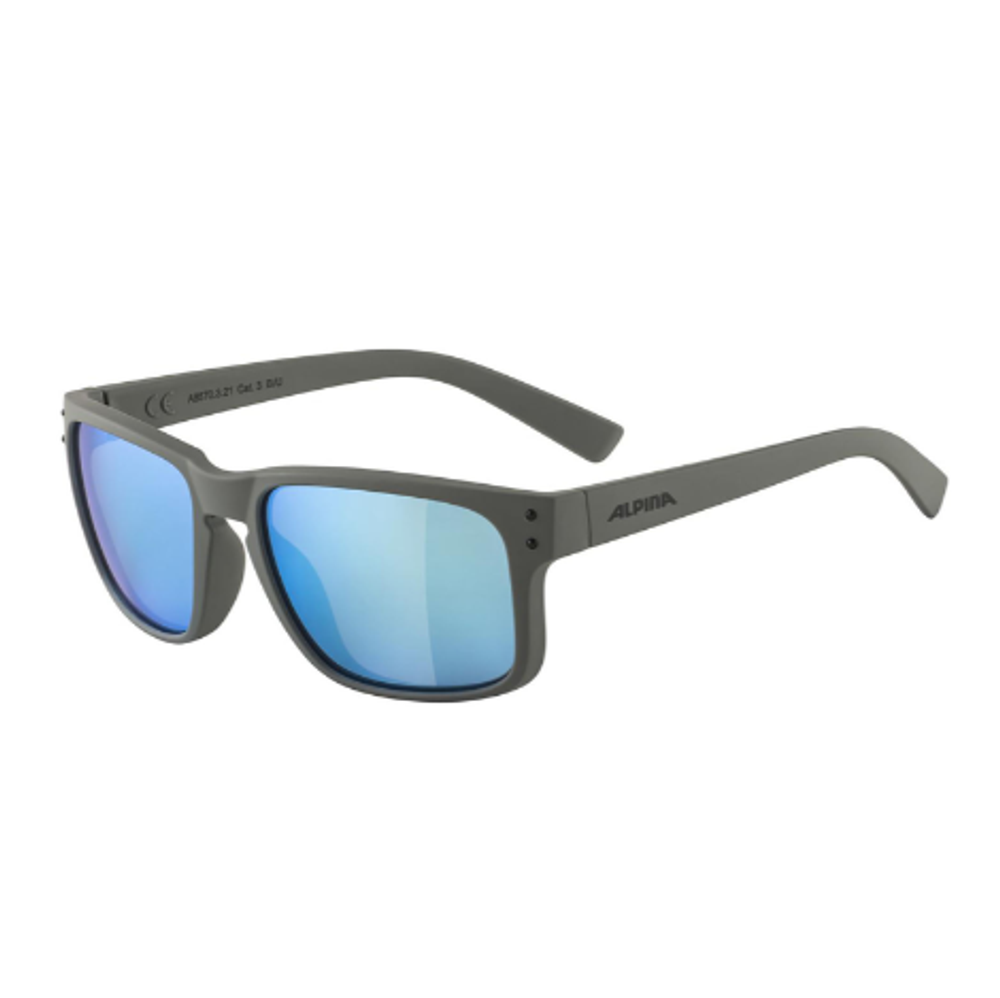 Очки ALPINA Kosmic Moon-Grey Matt/Blue Mirror кат. 3