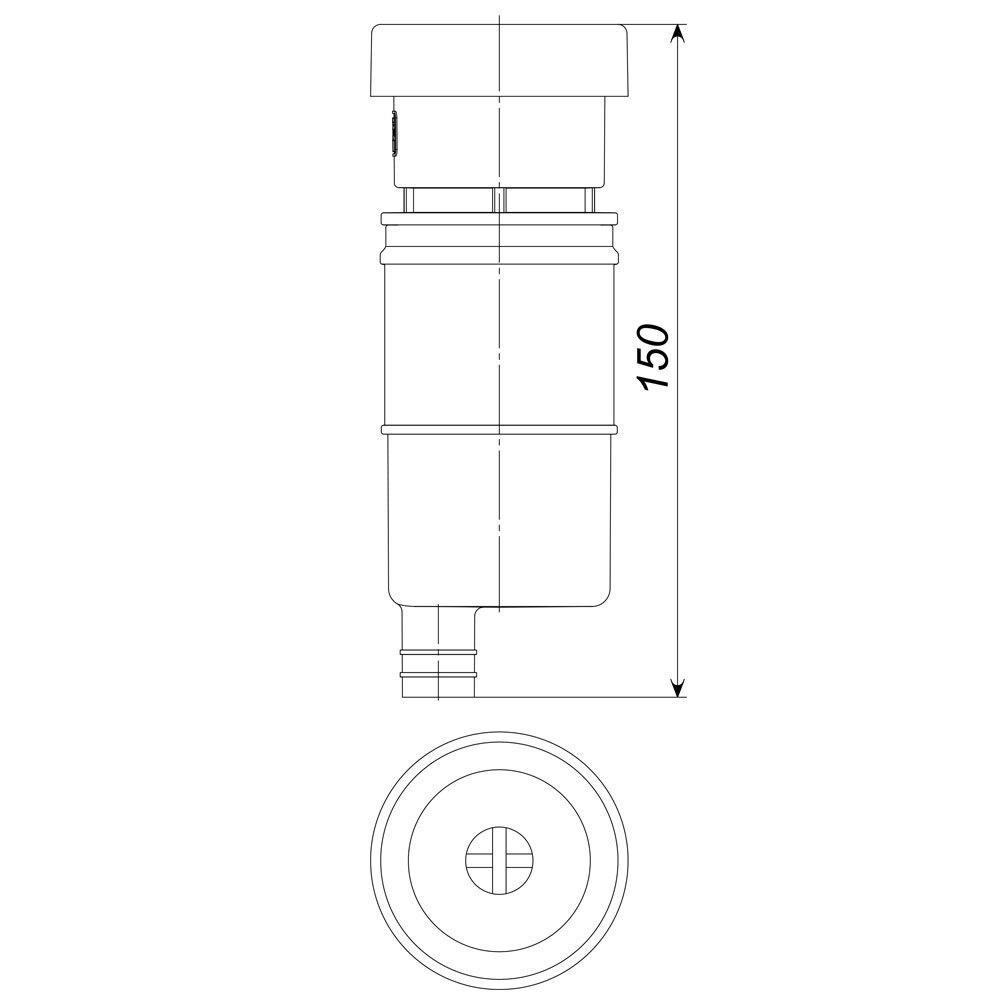 Сифон для дренажа кондиционера ТП-35Н с разрывом струи