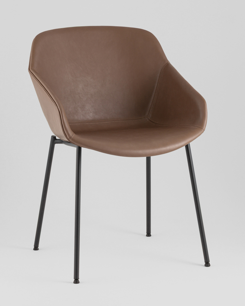 Стул Ashby экокожа светло-коричневый