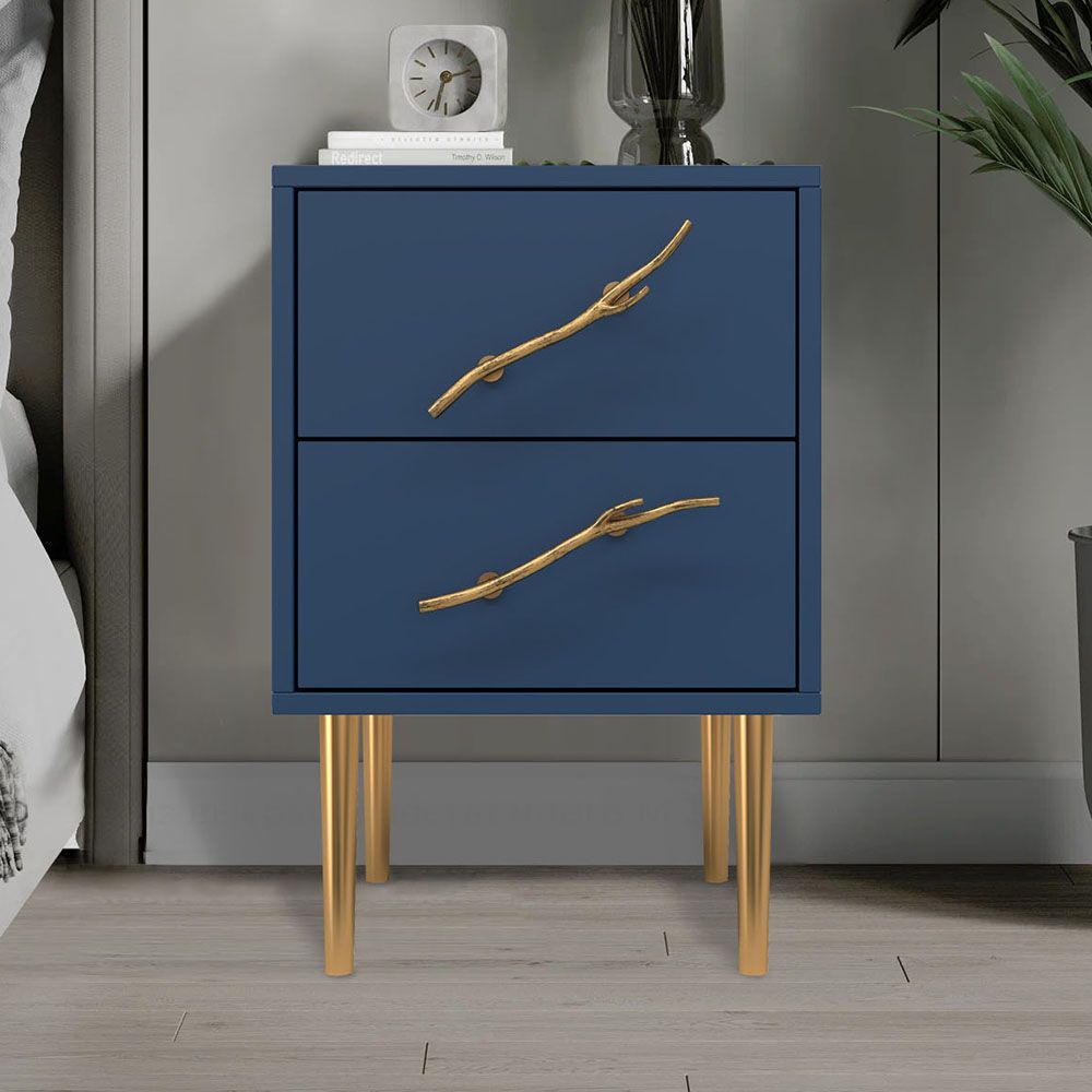 Тумба Арт Колор matte Стайл Голд Королевский синий матовый
