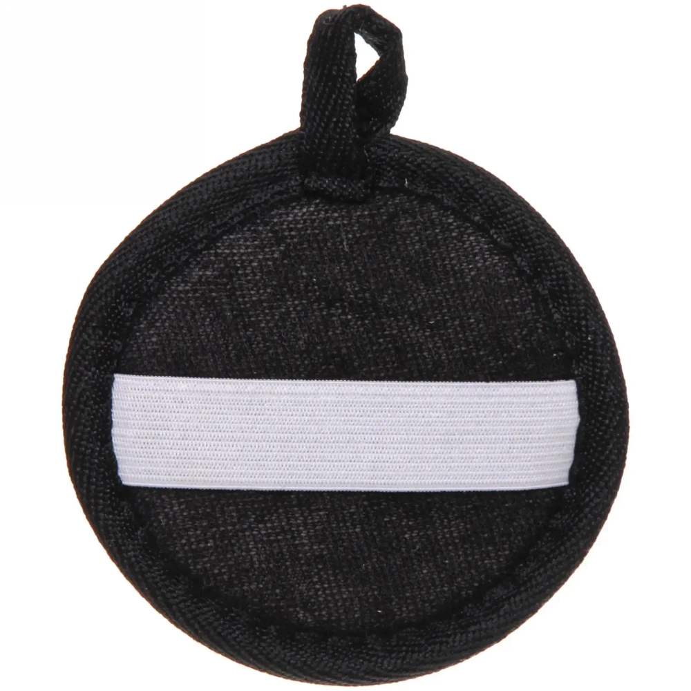 Мочалка для лица и тела «Ultramarine - Каскада», массажная, цвет черный, d-10см