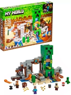 Конструктор Майнкрафт Шахта Крипера 834 деталей 1035