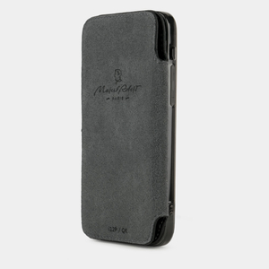 Чехол Benoit для iPhone 12 Pro Max из натуральной кожи теленка, цвета черный