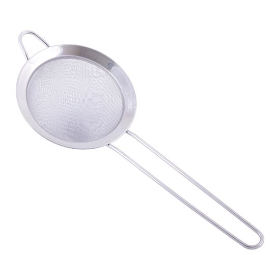 Шумовка-сито из нержавеющей стали d12х30 см, ручка 18 см Kamille КМ-4392