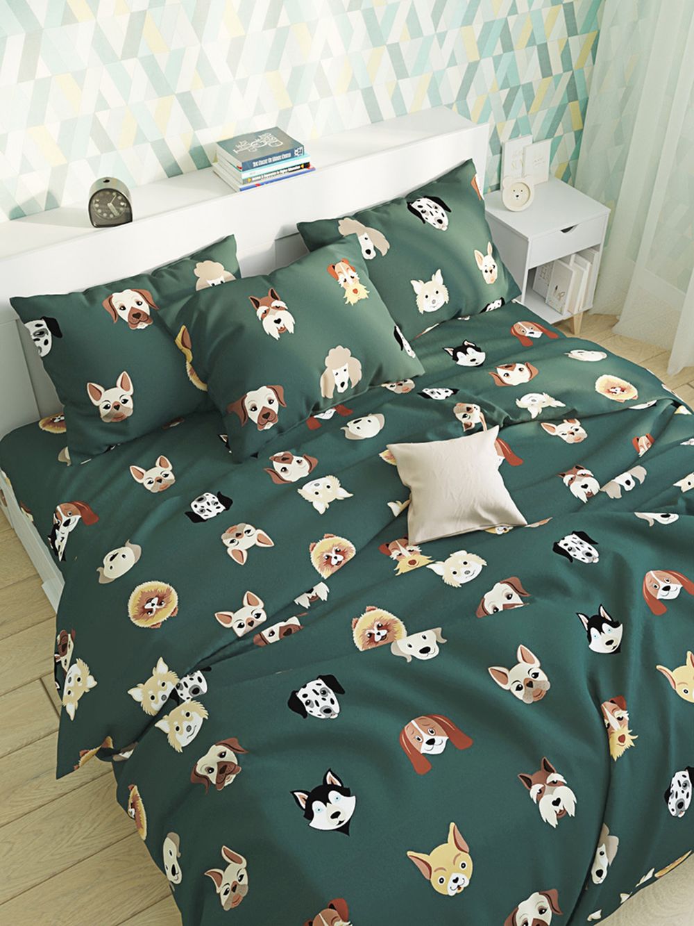 Простынь на резинке Сказка "Dogs " 140х200 см