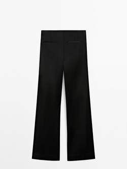 Massimo Dutti Брюки-клеш, черный