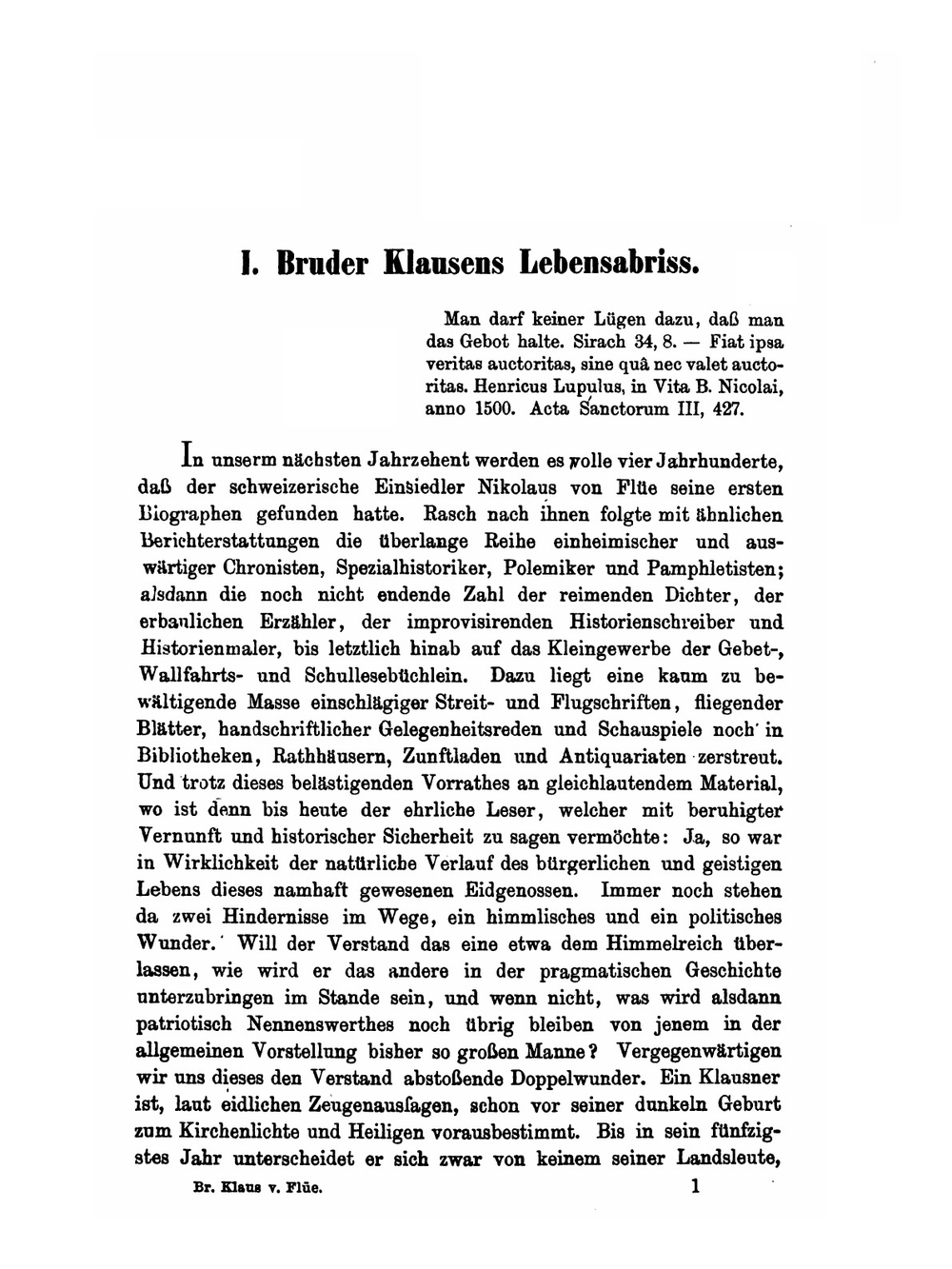 Die Schweizerlegende Vom Bruder Klaus Von Flüe. Nach Ihren Geschichtlichen Quellen Und Politischen Folgen | E.L. Rochholz