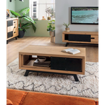 Стол журнальный Оникс 2 сдвижных дверки бейц/масло