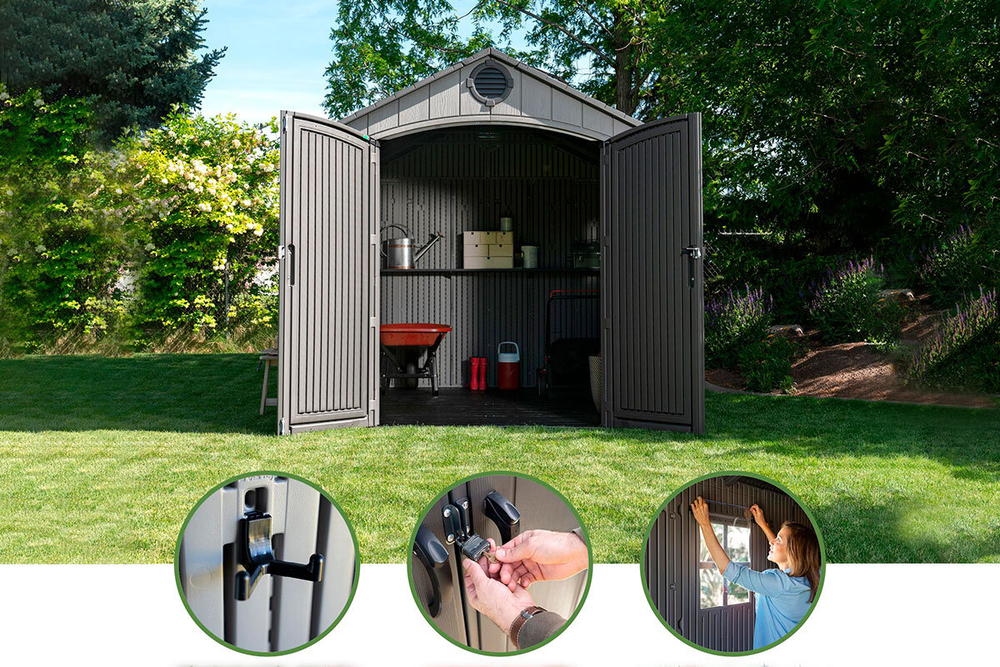 Сарай пластиковый WoodLook 8*10 NEW