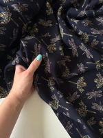 Ткань штапель для шитья 1 м плательная летняя вискозная