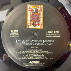 Винтажная виниловая пластинка LP The Alan Parsons Project The Turn Of A Friendly Card (USA 1980)