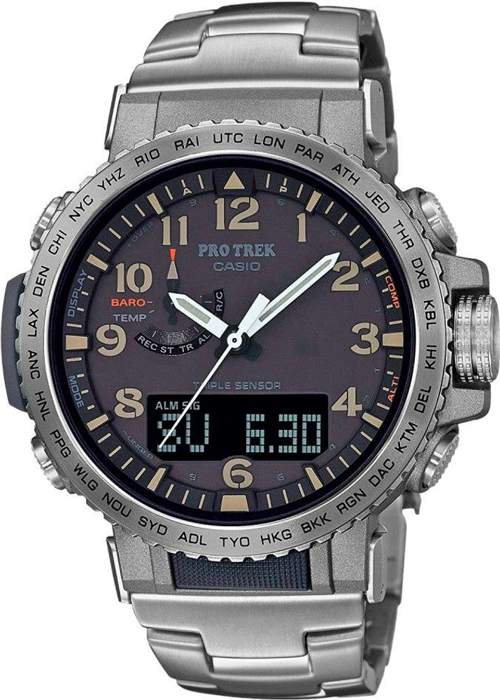 Японские наручные часы Casio Pro Trek PRW-50T-7AER с хронографом