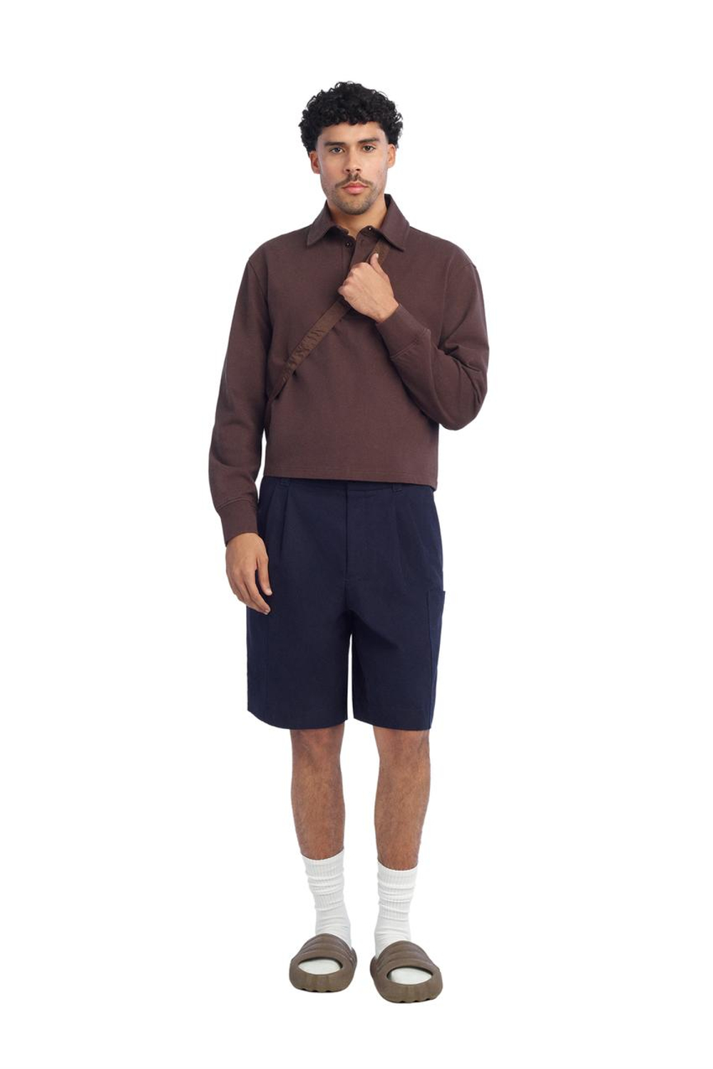 ZARA X BENITO ANTONIO ТКАНЕВАЯ СУМКА ЧЕРЕЗ ПЛЕЧО, КОРИЧНЕВЫЙ