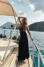 Юбка длинная на завязках