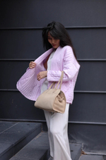 стеганый чапан в строчку на осень,весну