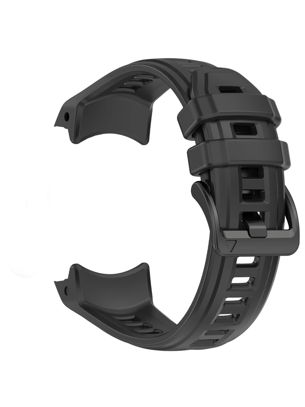 Ремешок для Garmin Instinct 3 (45) силиконовый ширина 22 мм оригинальное крепление (Черный)