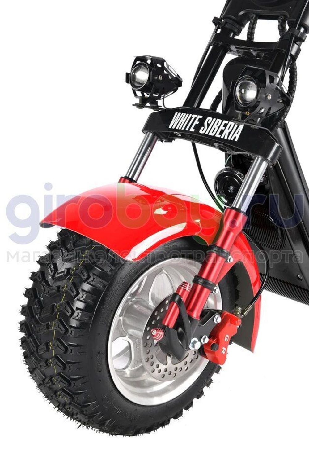 Электроскутер CityCoco WHITE SIBERIA PRO 2500w (Красный) фото 10 фото №15