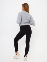 Лосины со штрипками, черные