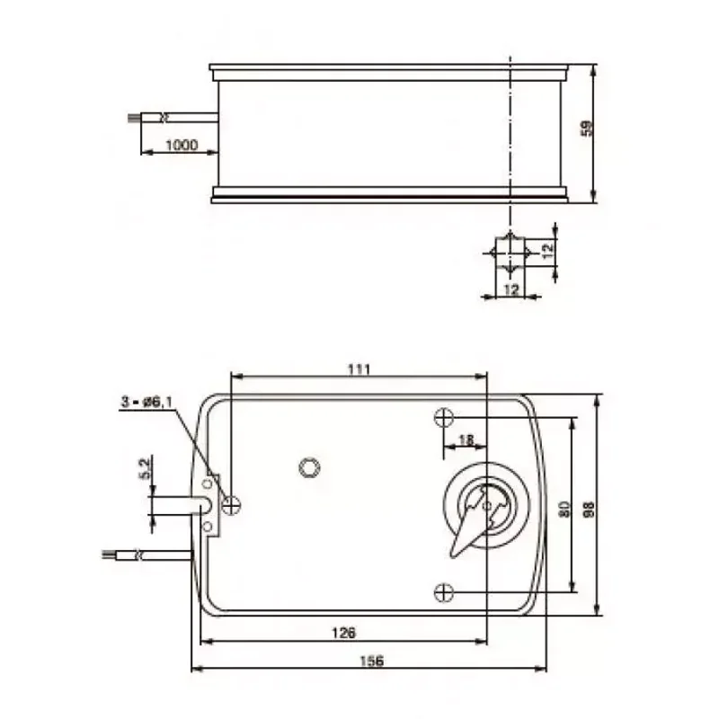 Электропривод TASA 2-10S реверсивный