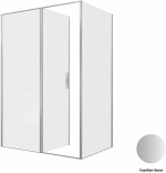 Душевой уголок Allen Brau Priority 3.31038.BA+3.31047.BA 160х100 стекло прозрачное/профиль брашированное серебро
