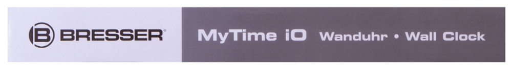 Метеостанция (настенные часы) Bresser MyTime io, 30 см, черная