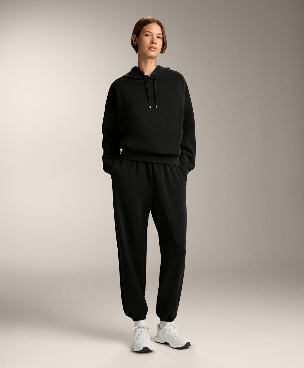 OYSHO Брюки-джоггеры из модала с начесом, черный