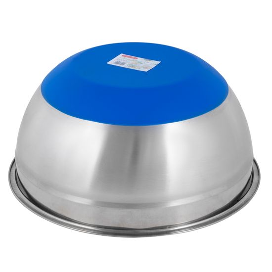 Миска 26х12 см из нержавеющей стали c силиконовым дном Kamille КМ-4350