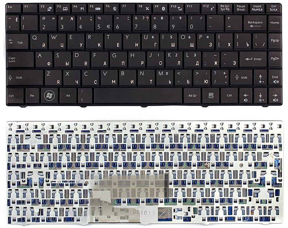 Клавиатура для ноутбука MSI X-Slim X300 X320 X340 X400 U210 EX460 U250 черная