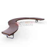 Лавка Rail Road 02 изогнутая