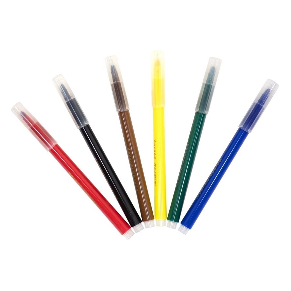 Фломастеры 6 цветов Каляка-Маляка, трёхгранный корпус