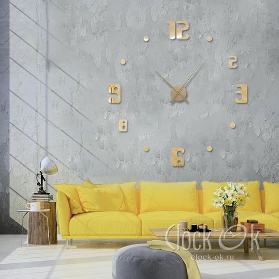 Настенные 3D часы Fashion