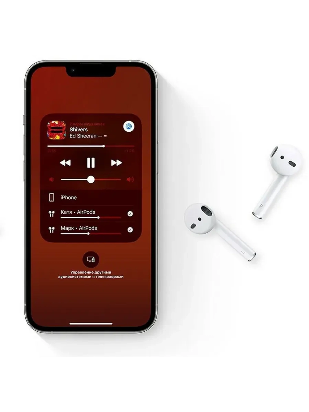 Беспроводные наушники Apple AirPods 2 с зарядным футляром