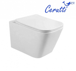 Унитаз подвесной Ceruttispa МАЙЕЛЛА (MAIELLA) Aria MW CT9164 (500х350х320) безободковый, белый матовый, ТЕРМООБЖИГ (не плёнка)