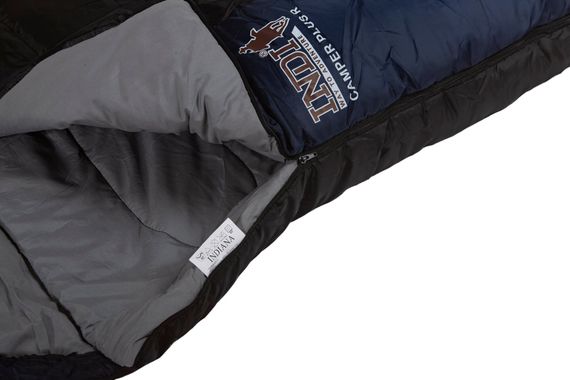 Спальный мешок INDI Camper Plus R-zip от -12 °C (одеяло с подголовником 195+35X90 см)