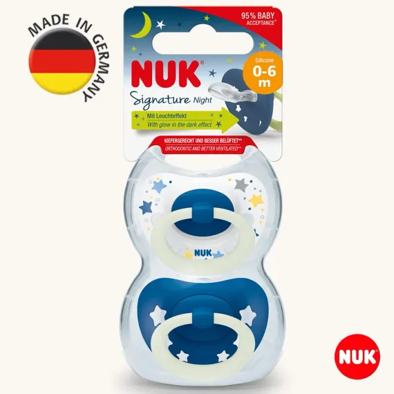 Пустышка Nuk силикон ортодонтическая 2 шт.