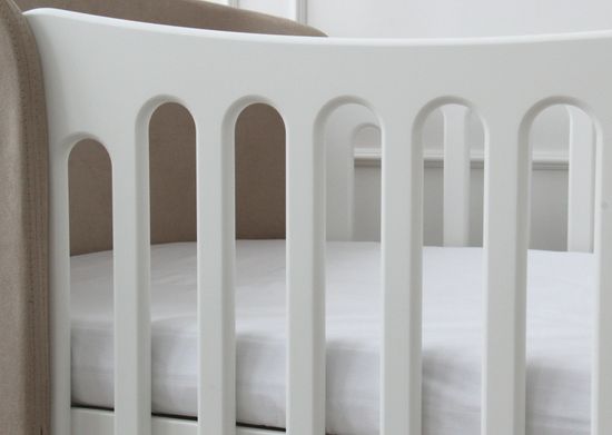 Простынь для кроватки KIDI soft от 0 до 4 лет (белый, сатин)