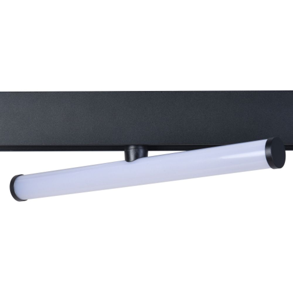 Магнитный трековый светильник ЭРА TRM20-8-10W3K BK светодиодный 60см 10Вт 3000К черный для системы NOVA | Магнитные трековые светильники