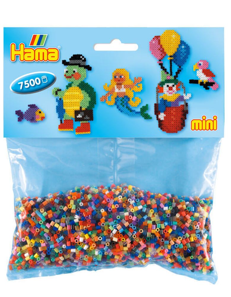 Hama Бусинки для термомозаики MINI микс, 7500 шт. (583)