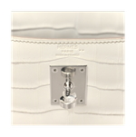 HERMÈS Birkin 25 Himalaya Niloticus Crocodile Diamond‑Encrusted Palladium Hardware, новая