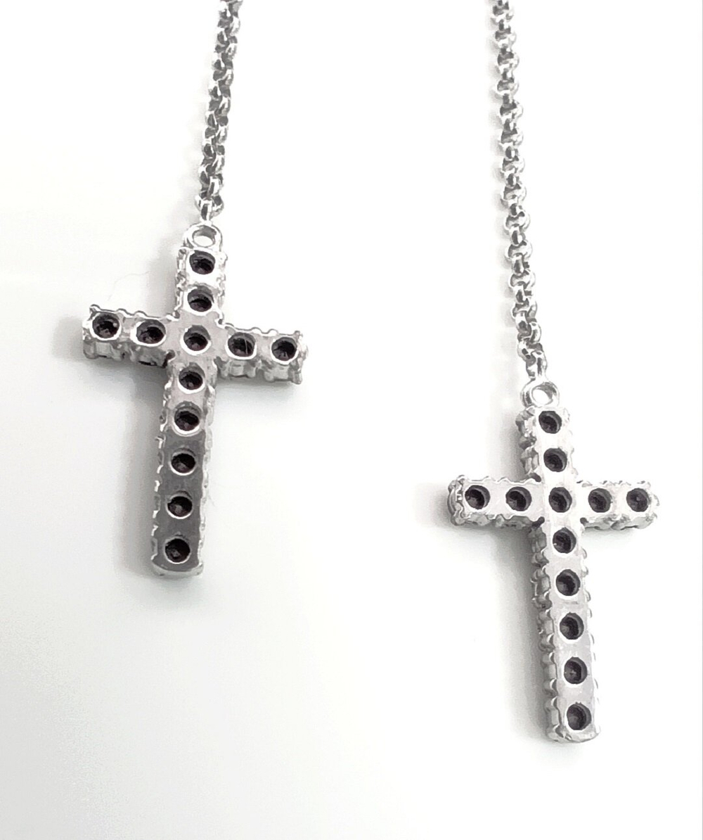 Серьги Эстерелла, серебро 925 пробы, родированные, с фианитами/Ф