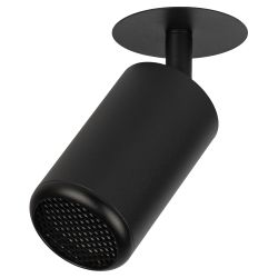 Светильник встраиваемый алюминиевый ЭРА KL106 BK под лампу MR16 GU10 черный матовый | Алюминиевые встраиваемые светильники