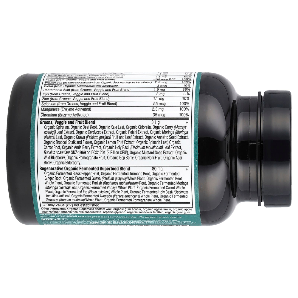 Ancient Nutrition, Органическая суперзелень + мультивитамины, 90 таблеток