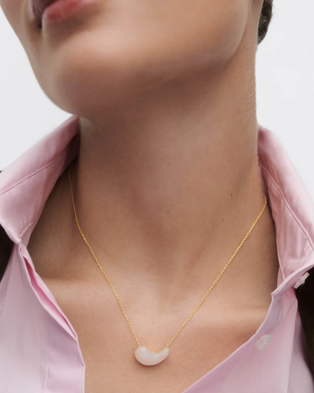 Колье Quartzura серебро 925 пробы покрытое золотом