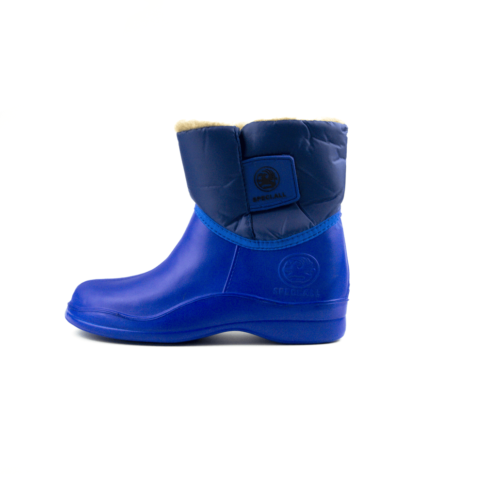 Полусапожки женские из ЭВА, утепленные мехом Kaury "Липучка" 316 УТЛ (Синий)