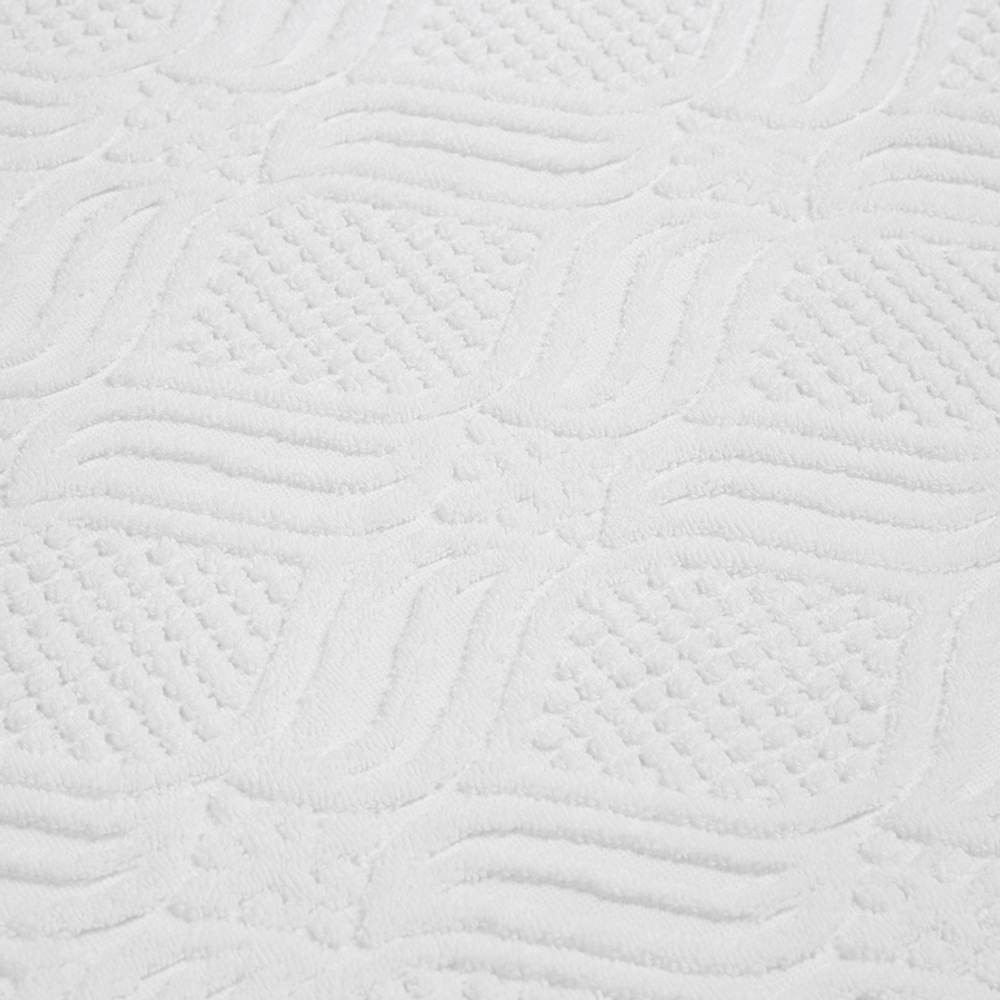 Полотенце банное белое, с кисточками цвета красной глины из коллекции essential, 70х140 см