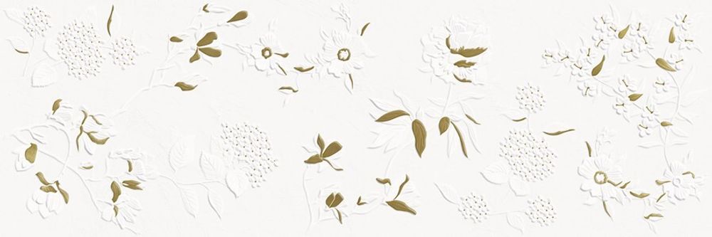 Керамическая плитка для стен Jardin White Gold Decor 40x120
