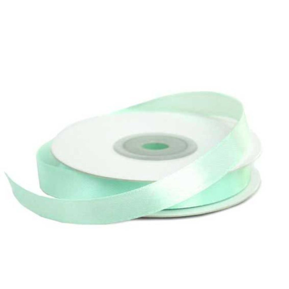 Лента упаковочная атласная 12мм, 22м тиффани