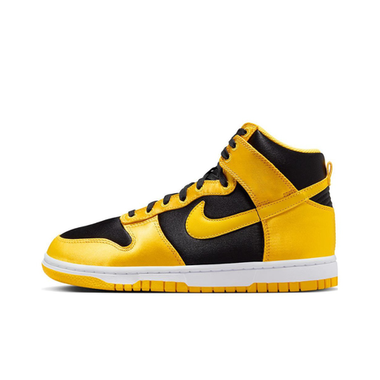 Женские кроссовки Nike Dunk High Goldenrod Satin 'Yellow Black' FN4216-001