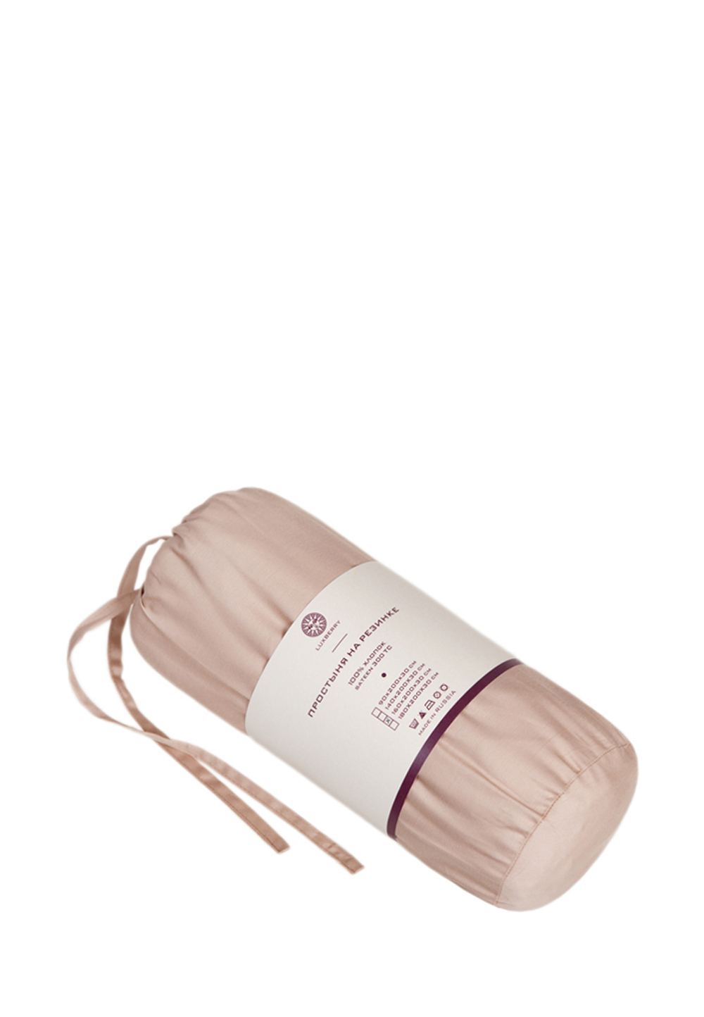 Простыня на резинке 160x200x30 Luxberry SR бежевая